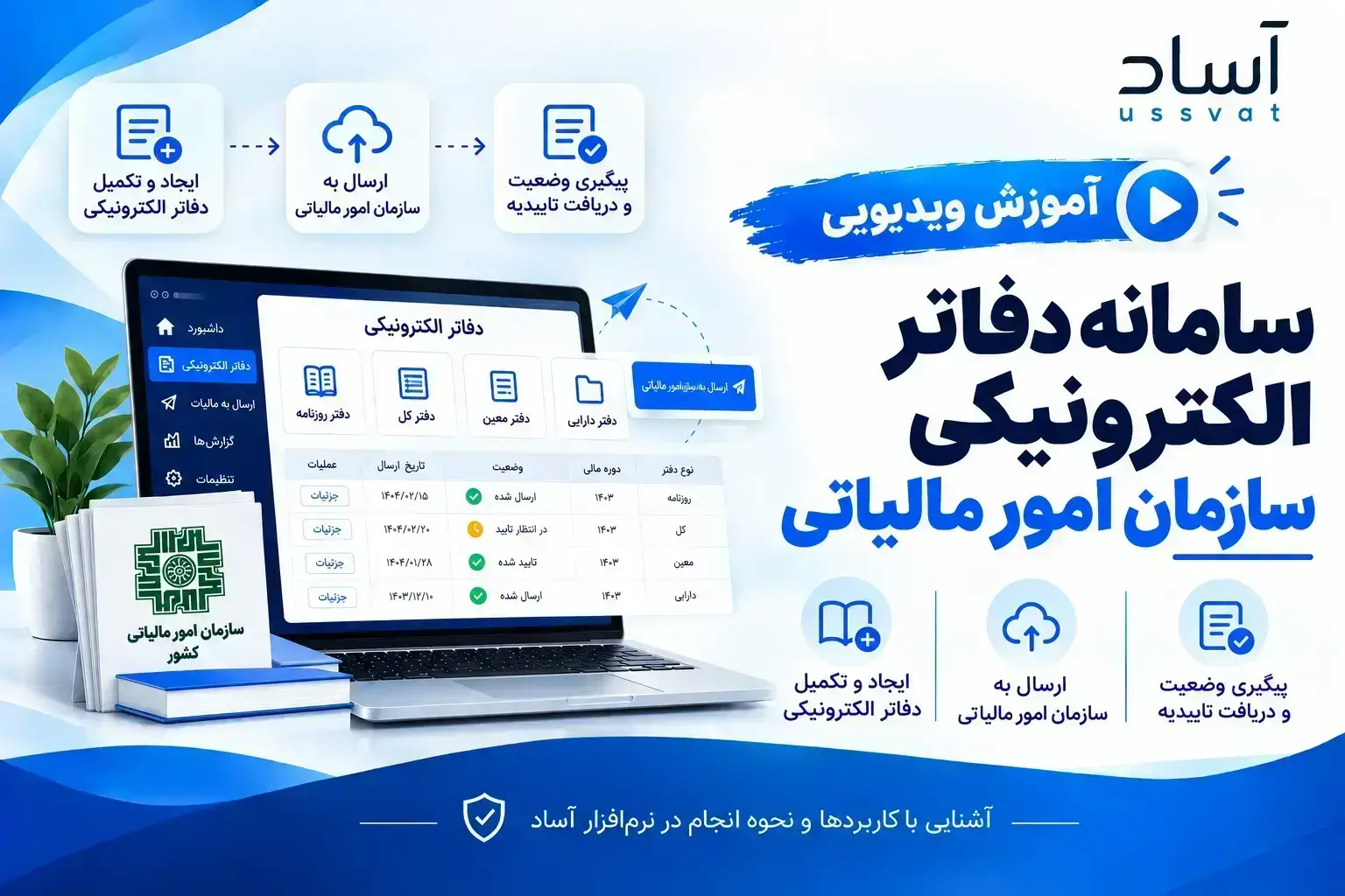 سامانه دفاتر الکترونیکی سازمان امور مالیاتی - آموزش سامانه مودیان در دانشنامه آساد
